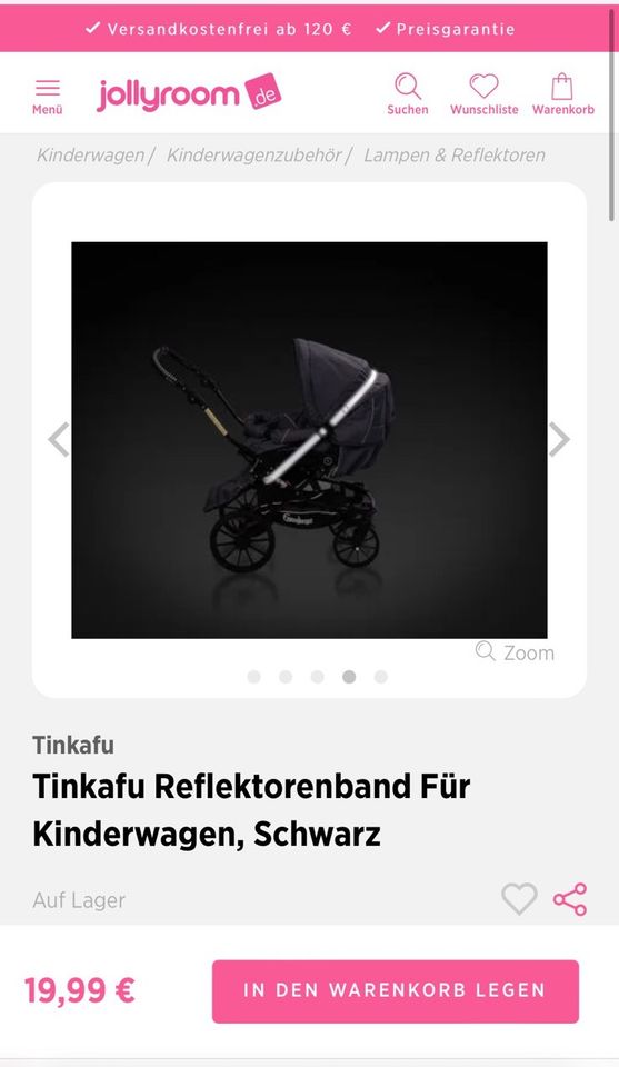 Tinkafu Reflektorenband für Kinderwagen Zwillinge in Stolzenau