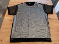 ASOS Kurzarm-Shirt Tshirt T-Shirt Mesh Netz-Stoff silber schwarz Berlin - Marzahn Vorschau