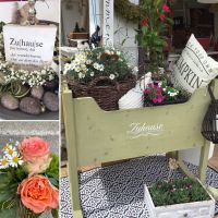 Gartendeko Sommer Wiege Blumenbehälter lindgrün Baden-Württemberg - Bingen Vorschau