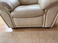 Kleines Sofa, beige, echtes Leder, Musterring Baden-Württemberg - Karlsruhe Vorschau