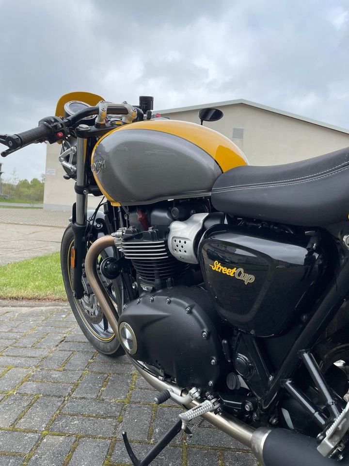 Triumph Street Cup mit vielen Extras in Bad Freienwalde