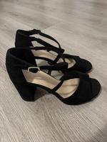 Damensandalette mit Absatz schwarz, Absatzschuh Sachsen - Görlitz Vorschau