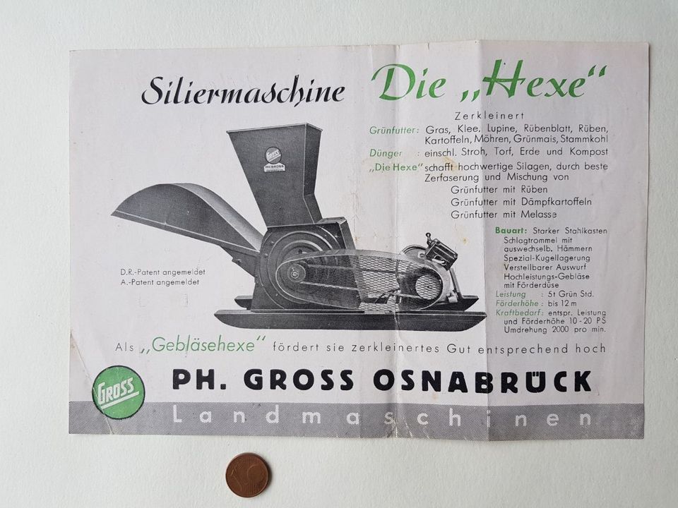 Siliermaschine Die Hexe Gross Osnabrück Werbung in Leonberg
