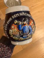 Bierkrug mit Zinndeckel Feuerwehr Bayern - Waidhaus Vorschau