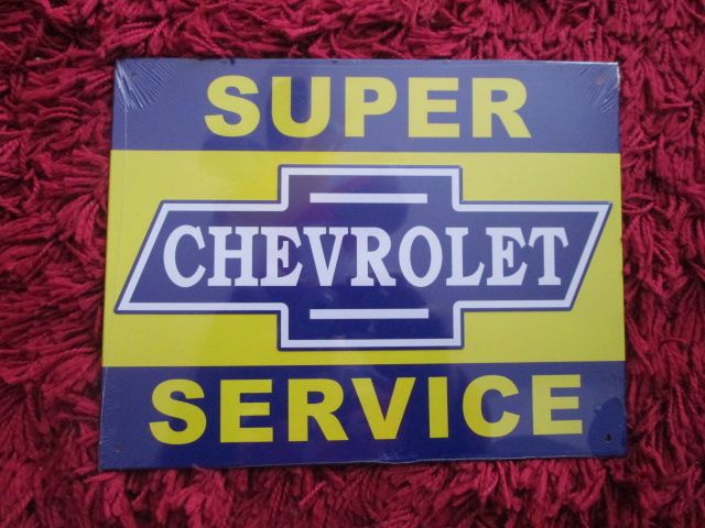 Blechschild CHEVROLET Super Service 28 x 22 cm Neu in Neuried