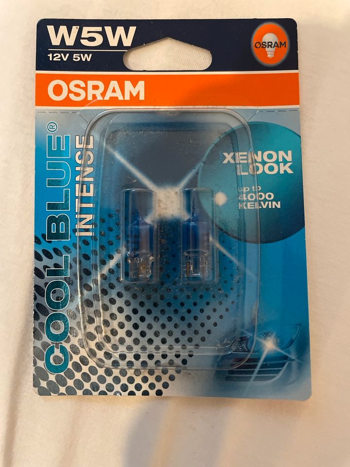 Osram W5W 12 V 5W Xenon Look Cool Blue Intense in Niedersachsen - Seevetal, Ersatz- & Reparaturteile