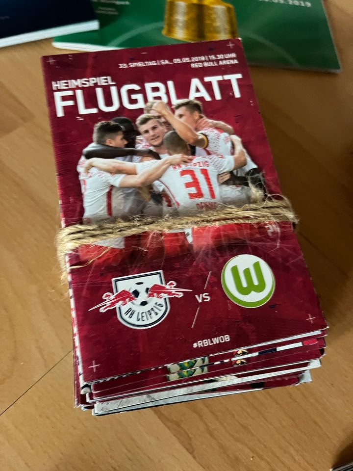 RB Leipzig Stadionzeitungen /Flugblatt in Regis-Breitingen