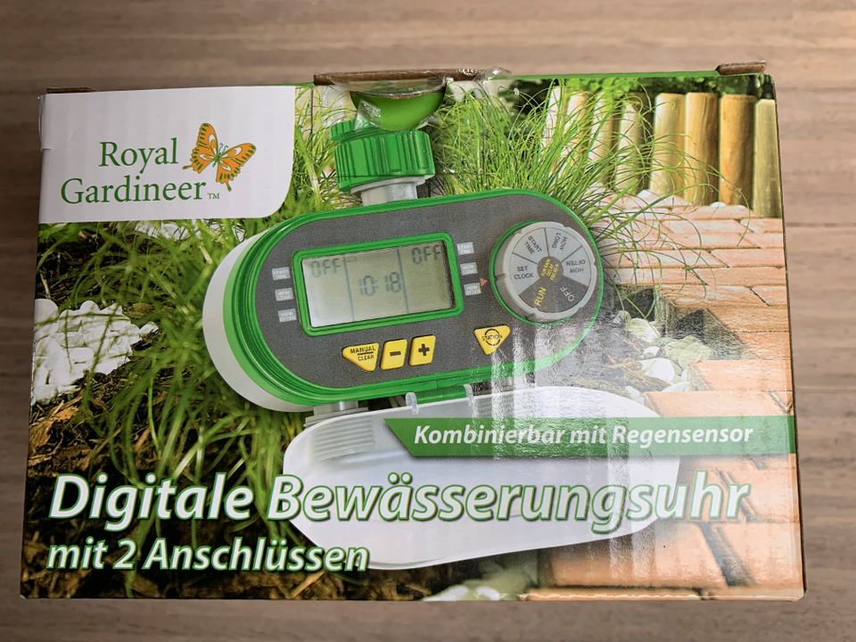 Digitale Bewässerungsuhr mit Regen & Boden-Feuchtigkeitsmesser in Karlsruhe