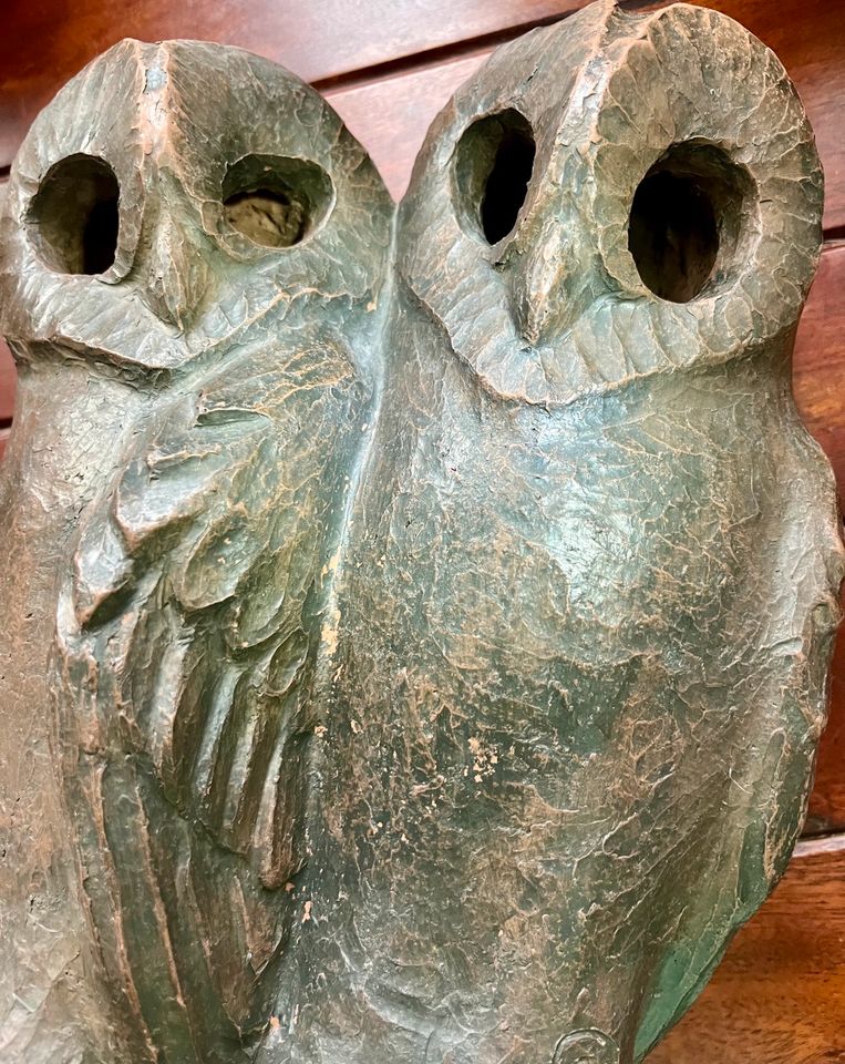 Alte Bronze Skulptur Eulen Vogel Eulenpaar 1959/60❇️3,4kg Top‼️ in Berlin
