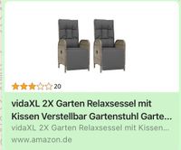 2x Garten Relaxsessel/ Liegestühle Preis für beide Stühle Sachsen-Anhalt - Wernigerode Vorschau