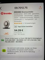 Brembo Bremsscheiben Bayern - Feldafing Vorschau