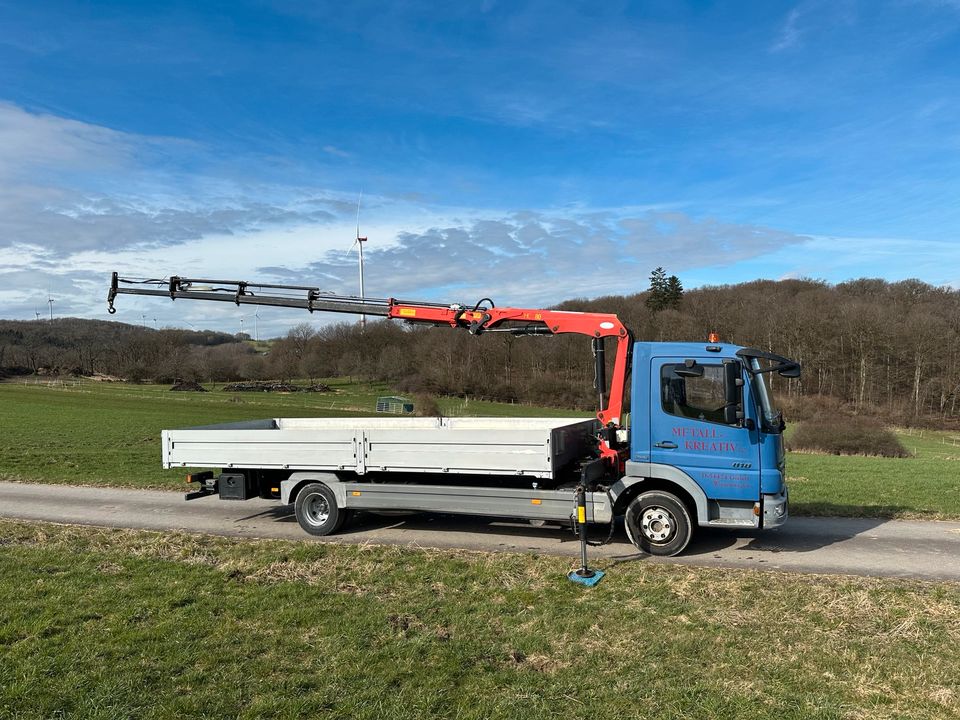 Mercedes Benz Atego 818 Ladekran in Thalfang