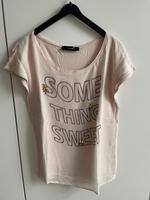 T-Shirt kurzarm Pailletten rosa, Schriftzug Hallhuber XS Bayern - Moosthenning Vorschau