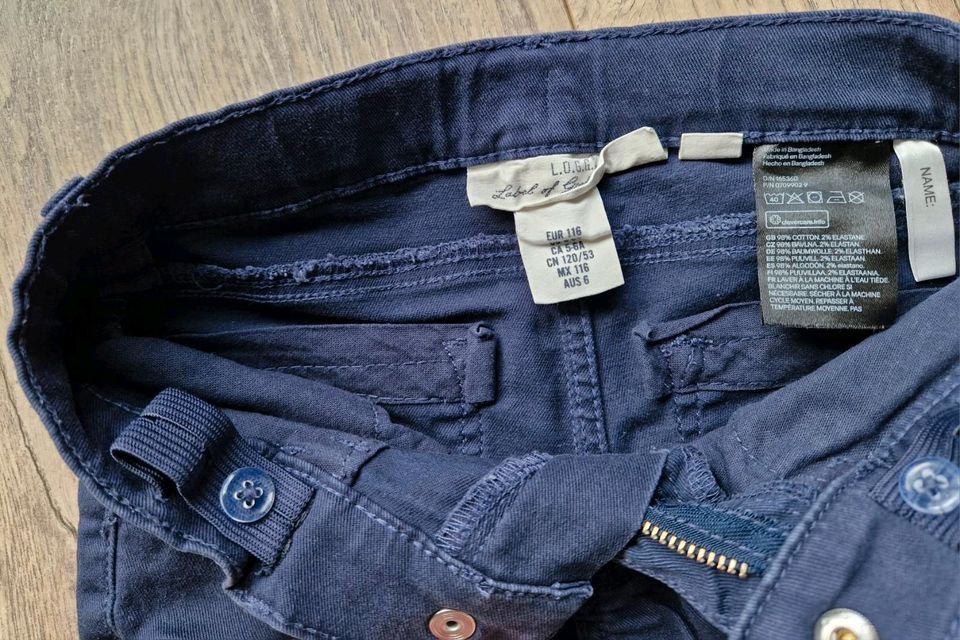 Jeans, Jeansshorts, dunkelblau, Größe 116 in Berlin