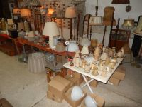 Diverse antik alte vintage haengelampe stehlampe tischelampe lamp Sachsen - Oschatz Vorschau