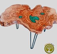 Handgefertigt Olivenholz Tisch mit Epoxidharz bearbeitet Nordrhein-Westfalen - Sundern (Sauerland) Vorschau