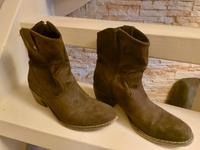 Stiefeletten braun Größe 40 Wildleder Stiefel Bayern - Münchberg Vorschau
