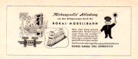 Rokal Modelleisenbahn Reklame Werbeanzeige 1956 Vintage-Deko Baden-Württemberg - Steinen Vorschau