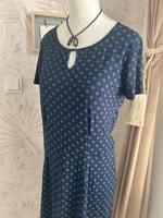 Tom Tailor Kleid – Größe 34/36 – Dunkelblau-Lila mit Muster Brandenburg - Zehdenick Vorschau