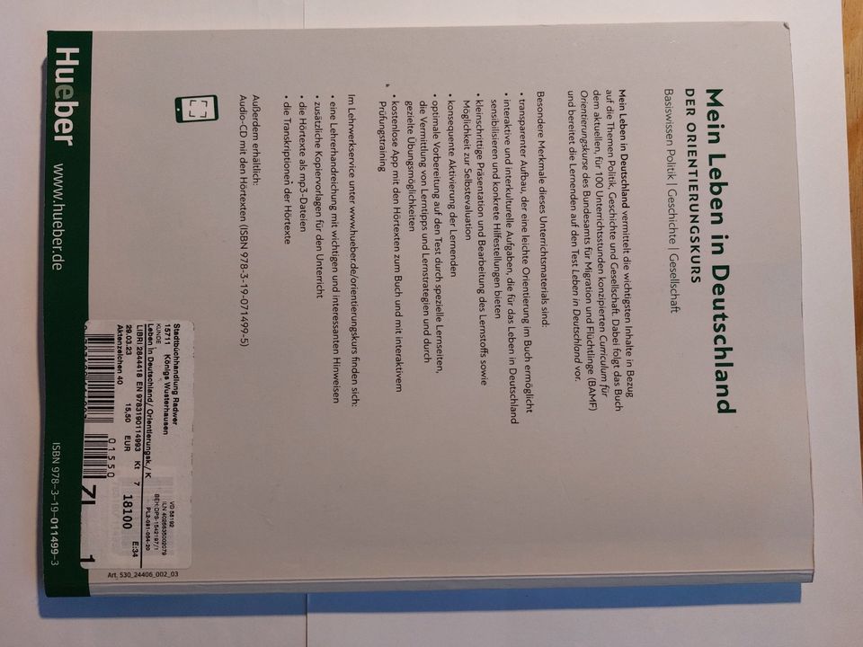 Mein Leben in Deutschland. Der Orientierungskurs. 2.Auflage in Königs Wusterhausen