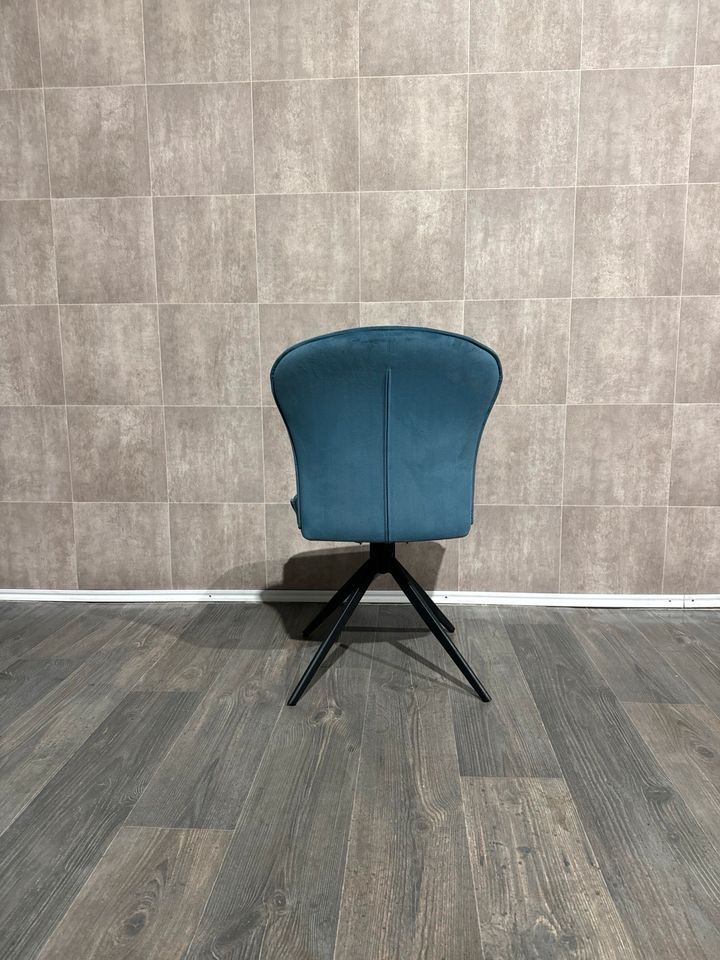 Stuhl Design Neu Blau Stoff nicht Leder UVP 410€ in Dortmund