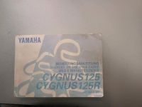 Yamaha Cygnus 125 Bedienungsanleitung Nordrhein-Westfalen - Altenberge Vorschau