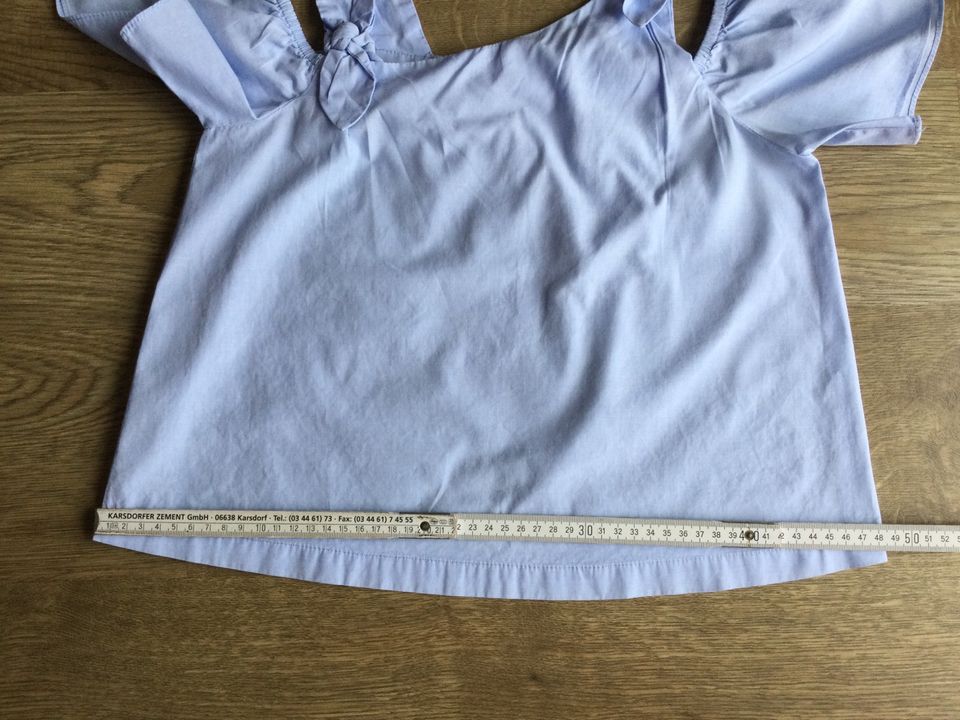 Hellblaue kurzärmlige Bluse v.„ZARA KIDS“ in Größe SIZE 10 cm 140 in Nickenich