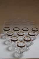 Kristallgläser mit Goldrand, Cognac-Gläser, Gläser, 10 Stk Nordrhein-Westfalen - Leichlingen Vorschau