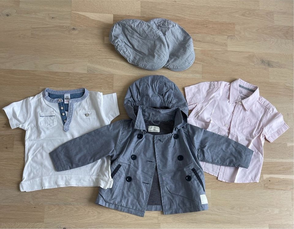 Paket 16 // Frühling Mantel Shirt maritim Zara Baby Schiebermütze in Nienhagen MV