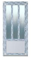 Aluminiumhaustür 100 x 210 cm BxH weiß Modell ALHT3 Burglesum - Burg-Grambke Vorschau