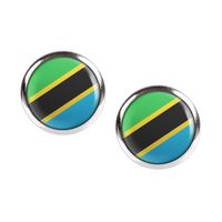 Mylery Ohrstecker Paar mit Motiv Tansania Tanzania Dodoma Flagge Hessen - Trendelburg Vorschau