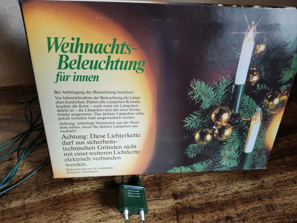 Weihnachtsbeleuchtung, Lichterkette für innen, 10 Kerzen in Rockenhausen