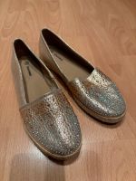 Espandrilles Espadrilles Deichmann 38 Gold metallic Glitzer Thüringen - Jena Vorschau