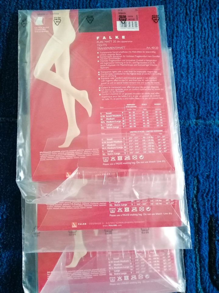 Falke Pure Matt 20 Den, Gr.S,M,XL in München