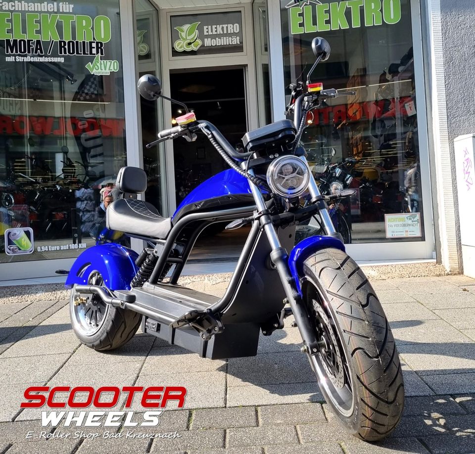 ⚡ BIG E-Chopper ⚡ Elektroroller e-Scooter City Twister 6.0 in Bad Kreuznach