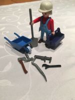 Playmobil Handwerker mit Werkzeugkiste, Werkzeug und Schubkarre Nordrhein-Westfalen - Brakel Vorschau
