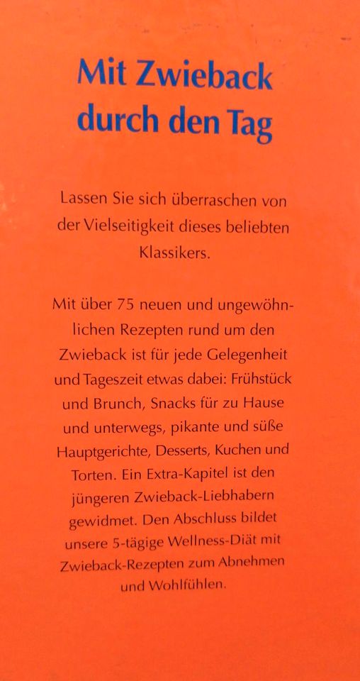 Das Zwieback Buch Klassiker Kochbuch Backbuch in Waldbreitbach