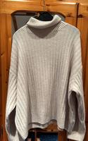 H&M Rollkragenpullover Pullover Damen Strick gerippt beige Gr.XXL Rheinland-Pfalz - Oberwesel Vorschau