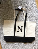 Neue Tasche aus 100 % Baumwolle, beige mit aufgesticktem N USA Altona - Hamburg Ottensen Vorschau