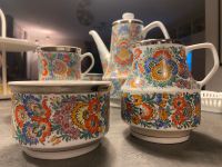 Kaffeeservice antik retro folklore floral handcrafted Chodziez Hessen - Darmstadt Vorschau