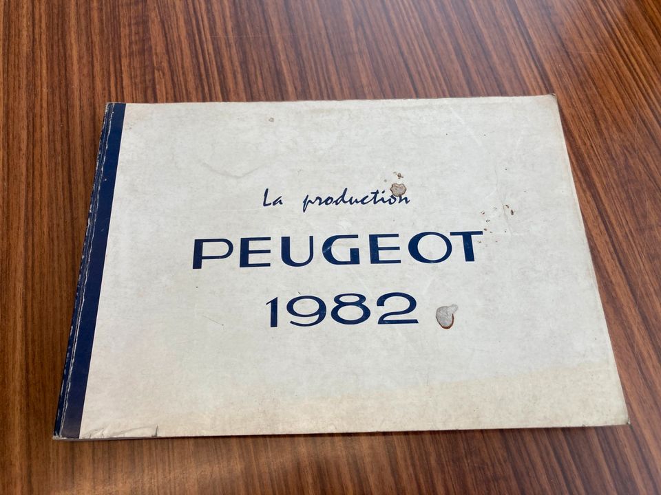 Literatur "La production PEUGEOT" Technische Daten 1979 - 1983 in Euskirchen