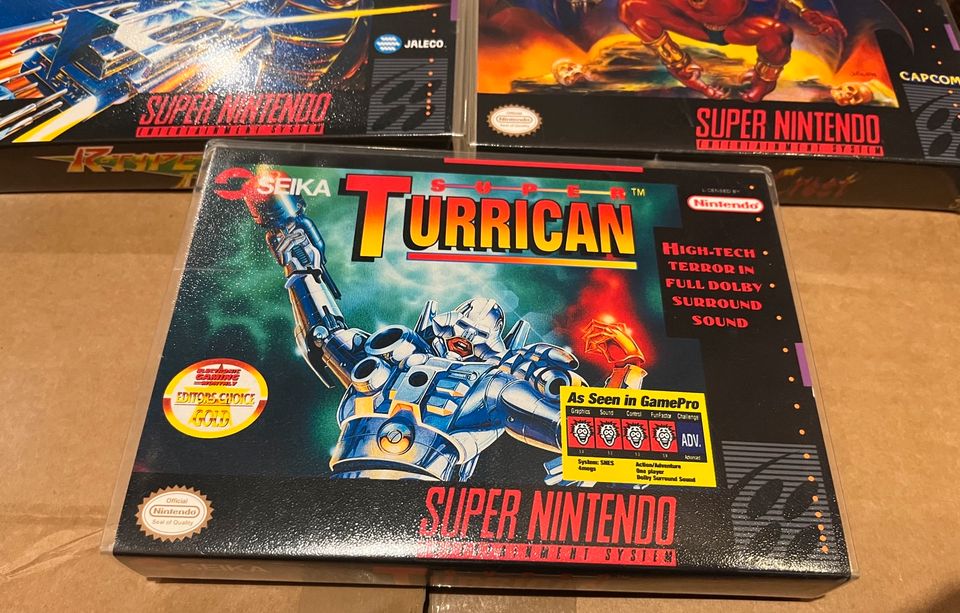 Super Nintendo r-Type 3 Demons Crest Turrican Hülle in Köln