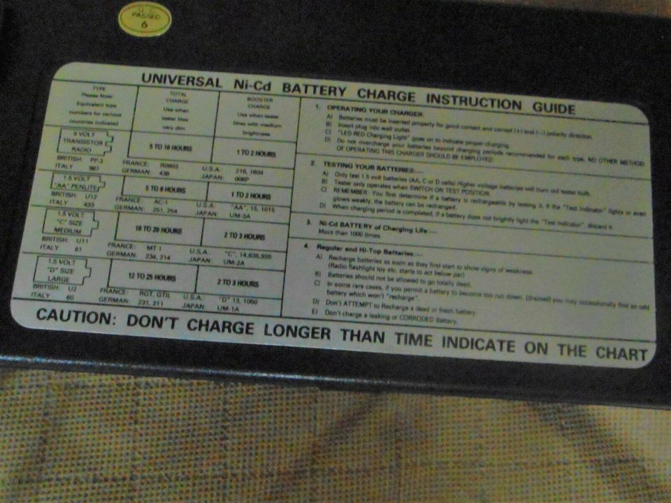 Ladegerät UNIVERSAL NICKEL-CADMIUM in München