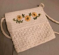 Kleine Handtasche weiß mit Sonnenblumen - neu Hessen - Fürth Vorschau
