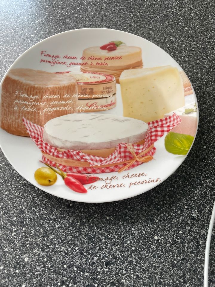 Verkaufe 4 Teller für Käse in Uetze Eltze