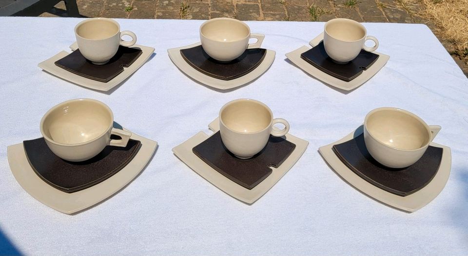 Kaffee Tee Service Keramik Handarbeit in Neumünster