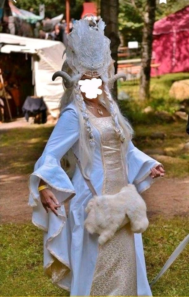 UNIKAT Mittelalter Larp Kleid +viel Zubehör Gr. 36 S Gewandung in Radolfzell am Bodensee