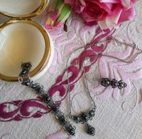 Antiker Granat Trachten / Dirndl schmuck Set, Silber 835 Bayern - Zorneding Vorschau