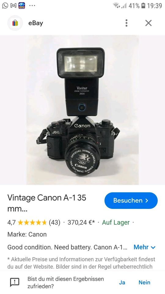 Canon A 135  vintage in Gladbeck