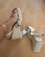 Zara High Heels Sandalen gold 40 Espadrilles Hamburg-Mitte - Hamburg St. Georg Vorschau